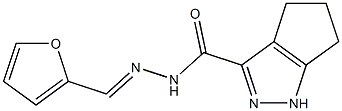 N'-(2-furylmethylene)-1,4,5,6-tetrahydrocyclopenta[c]pyrazole-3-carbohydrazide Struktur