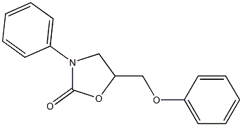 5-(phenoxymethyl)-3-phenyl-1,3-oxazolidin-2-one Struktur