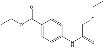 ethyl4-[(ethoxyacetyl)amino]benzoate Struktur