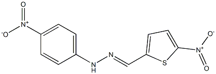 5-nitro-2-thiophenecarbaldehyde {4-nitrophenyl}hydrazone Struktur