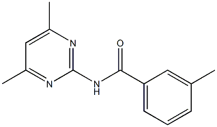 N-(4,6-dimethyl-2-pyrimidinyl)-3-methylbenzamide Struktur