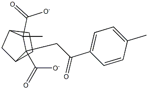 2-methyl 3-[2-(4-methylphenyl)-2-oxoethyl] bicyclo[2.2.1]heptane-2,3-dicarboxylate Struktur