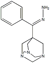 phenyl(1,3,5-triazatricyclo[3.3.1.1~3,7~]dec-7-yl)methanone hydrazone Struktur