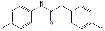 2-(4-chlorophenyl)-N-(4-methylphenyl)acetamide Struktur