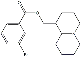 octahydro-2H-quinolizin-1-ylmethyl 3-bromobenzoate Struktur