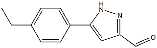 5-(4-ethylphenyl)-1H-pyrazole-3-carbaldehyde Struktur