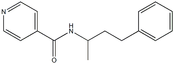 N-(1-methyl-3-phenylpropyl)isonicotinamide Struktur