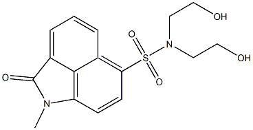 N,N-bis(2-hydroxyethyl)-1-methyl-2-oxo-1,2-dihydrobenzo[cd]indole-6-sulfonamide Struktur