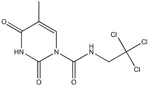 2,2,2-trichloro-1-(5-methyl-2,4-dioxo-3,4-dihydro-1(2H)-pyrimidinyl)ethylformamide Struktur