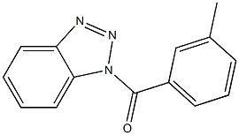 1-(3-methylbenzoyl)-1H-1,2,3-benzotriazole Struktur