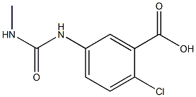 2-chloro-5-{[(methylamino)carbonyl]amino}benzoic acid Struktur