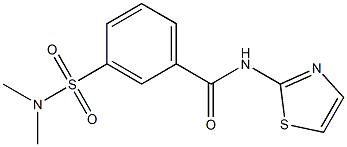 3-[(dimethylamino)sulfonyl]-N-(1,3-thiazol-2-yl)benzamide Struktur