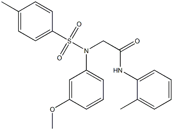 2-{3-methoxy[(4-methylphenyl)sulfonyl]anilino}-N-(2-methylphenyl)acetamide Struktur