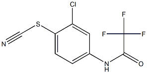 2-chloro-4-[(trifluoroacetyl)amino]phenyl thiocyanate Struktur