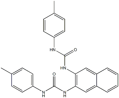 N-(4-methylphenyl)-N'-{3-[(4-toluidinocarbonyl)amino]-2-naphthyl}urea Struktur