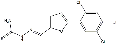 5-(2,4,5-trichlorophenyl)-2-furaldehyde thiosemicarbazone Struktur