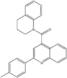 1-{[2-(4-methylphenyl)-4-quinolinyl]carbonyl}-1,2,3,4-tetrahydroquinoline Struktur