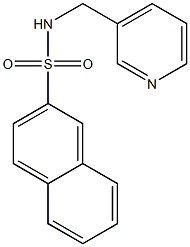 N-(3-pyridinylmethyl)-2-naphthalenesulfonamide Struktur