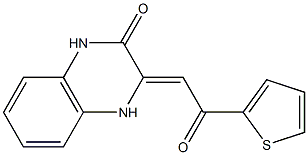 3-[2-oxo-2-(2-thienyl)ethylidene]-3,4-dihydro-2(1H)-quinoxalinone Struktur