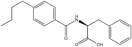 N-(4-butylbenzoyl)phenylalanine Struktur