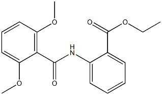 ethyl 2-[(2,6-dimethoxybenzoyl)amino]benzoate Struktur