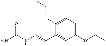 2,5-diethoxybenzaldehyde semicarbazone Struktur