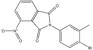 2-(4-bromo-3-methylphenyl)-4-nitro-1H-isoindole-1,3(2H)-dione Struktur