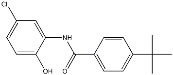 4-tert-butyl-N-(5-chloro-2-hydroxyphenyl)benzamide Struktur