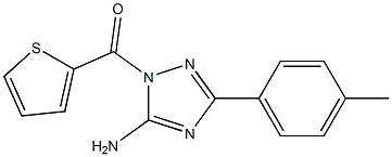 3-(4-methylphenyl)-1-(2-thienylcarbonyl)-1H-1,2,4-triazol-5-ylamine Struktur