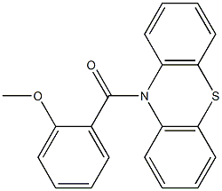 10-(2-methoxybenzoyl)-10H-phenothiazine Struktur