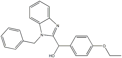 (1-benzyl-1H-benzimidazol-2-yl)(4-ethoxyphenyl)methanol Struktur