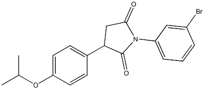 1-(3-bromophenyl)-3-(4-isopropoxyphenyl)pyrrolidine-2,5-dione Struktur