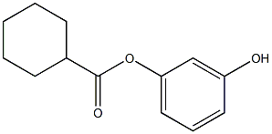 3-hydroxyphenyl cyclohexanecarboxylate Struktur