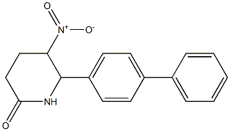 6-[1,1'-biphenyl]-4-yl-5-nitro-2-piperidinone Struktur