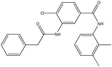 4-chloro-N-(2,3-dimethylphenyl)-3-[(phenylacetyl)amino]benzamide Struktur