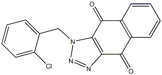 1-(2-chlorobenzyl)-1H-naphtho[2,3-d][1,2,3]triazole-4,9-dione Struktur