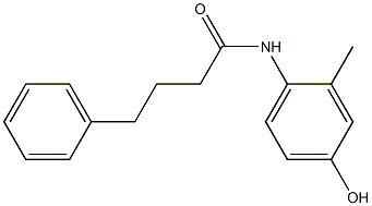 N-(4-hydroxy-2-methylphenyl)-4-phenylbutanamide Struktur