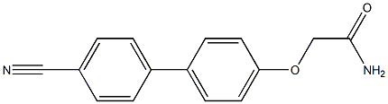 2-[(4'-cyano[1,1'-biphenyl]-4-yl)oxy]acetamide Struktur