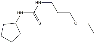 N-cyclopentyl-N'-(3-ethoxypropyl)thiourea Struktur