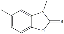 3,5-dimethyl-1,3-benzoxazole-2(3H)-thione Struktur