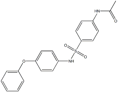 N-{4-[(4-phenoxyanilino)sulfonyl]phenyl}acetamide Struktur