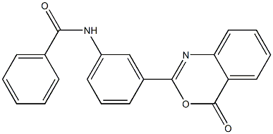 N-[3-(4-oxo-4H-3,1-benzoxazin-2-yl)phenyl]benzamide Struktur