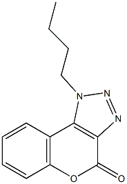 1-butylchromeno[3,4-d][1,2,3]triazol-4(1H)-one Struktur