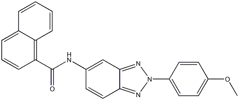 N-[2-(4-methoxyphenyl)-2H-1,2,3-benzotriazol-5-yl]-1-naphthamide Struktur