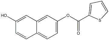 7-hydroxy-2-naphthyl 2-thiophenecarboxylate Struktur