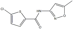 5-chloro-N-(5-methyl-3-isoxazolyl)-2-thiophenecarboxamide Struktur