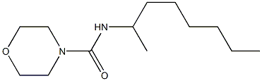 N-(1-methylheptyl)-4-morpholinecarboxamide Struktur