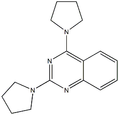 2,4-di(1-pyrrolidinyl)quinazoline Struktur