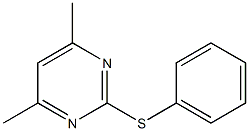 4,6-dimethyl-2-(phenylsulfanyl)pyrimidine Struktur