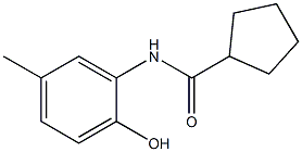 N-(2-hydroxy-5-methylphenyl)cyclopentanecarboxamide Struktur